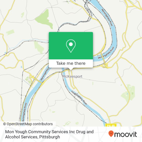 Mapa de Mon Yough Community Services Inc Drug and Alcohol Services