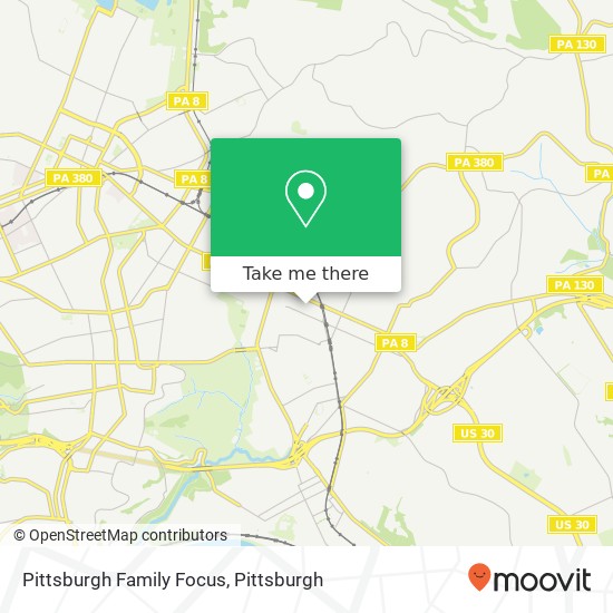 Pittsburgh Family Focus map