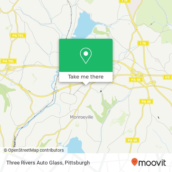 Mapa de Three Rivers Auto Glass