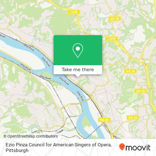 Mapa de Ezio Pinza Council for American Singers of Opera