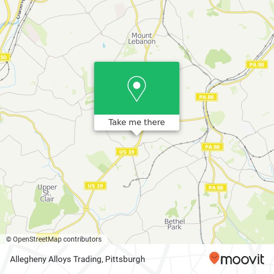 Allegheny Alloys Trading map