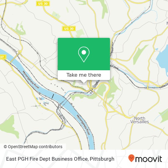 East PGH Fire Dept Business Office map