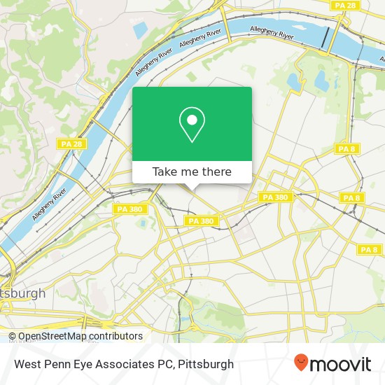 West Penn Eye Associates PC map