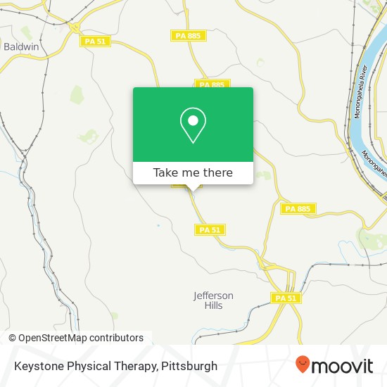 Keystone Physical Therapy map