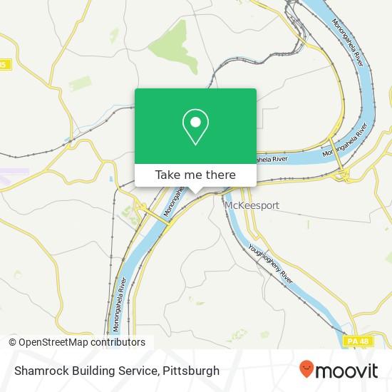 Shamrock Building Service map
