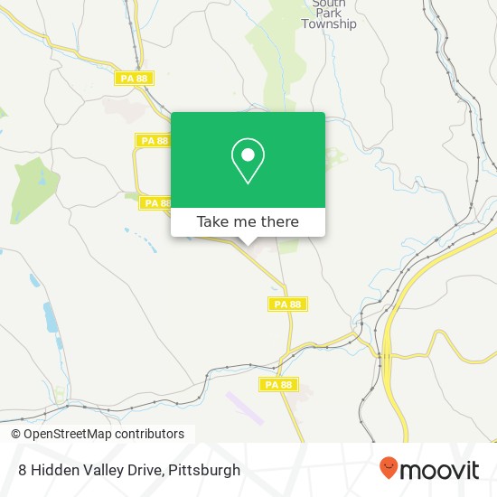 Mapa de 8 Hidden Valley Drive