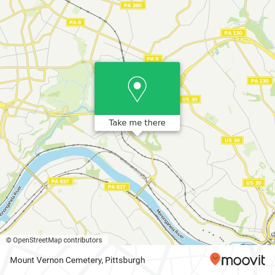 Mapa de Mount Vernon Cemetery