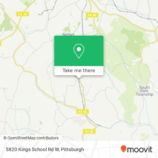 5820 Kings School Rd W map