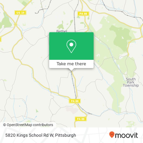 Mapa de 5820 Kings School Rd W