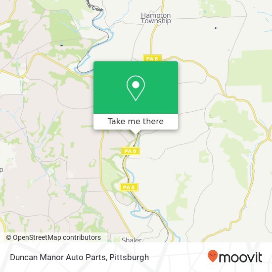 Mapa de Duncan Manor Auto Parts