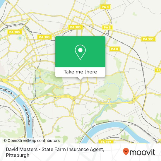 Mapa de David Masters - State Farm Insurance Agent