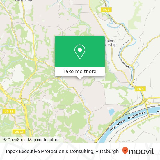 Inpax Executive Protection & Consulting map