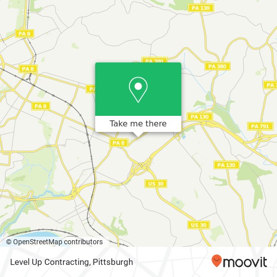 Level Up Contracting map