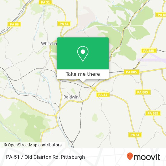 Mapa de PA-51 / Old Clairton Rd