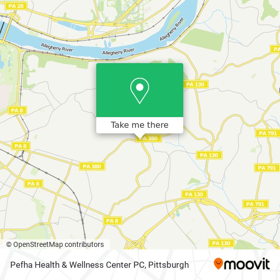 Mapa de Pefha Health & Wellness Center PC