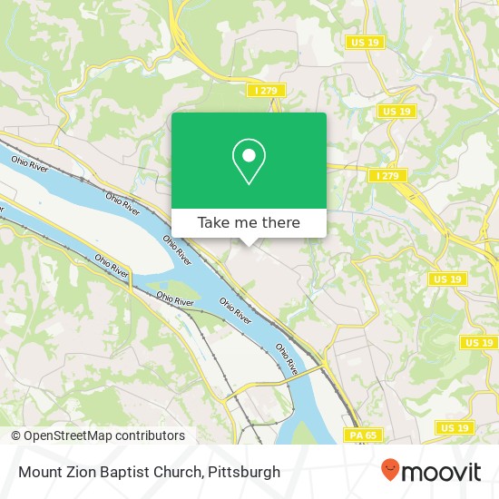 Mount Zion Baptist Church map