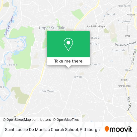 Saint Louise De Marillac Church School map