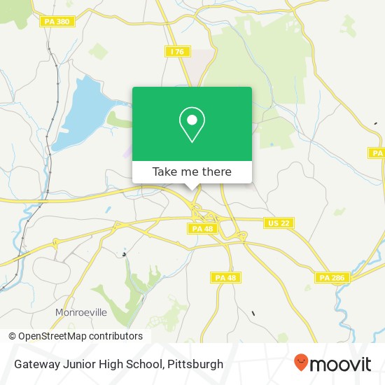 Mapa de Gateway Junior High School