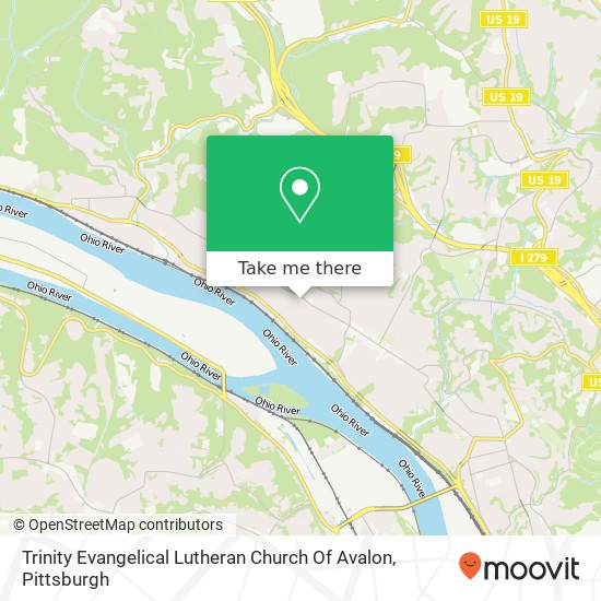 Mapa de Trinity Evangelical Lutheran Church Of Avalon