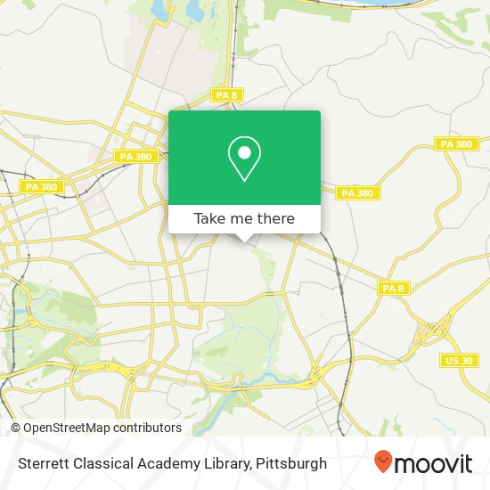 Sterrett Classical Academy Library map