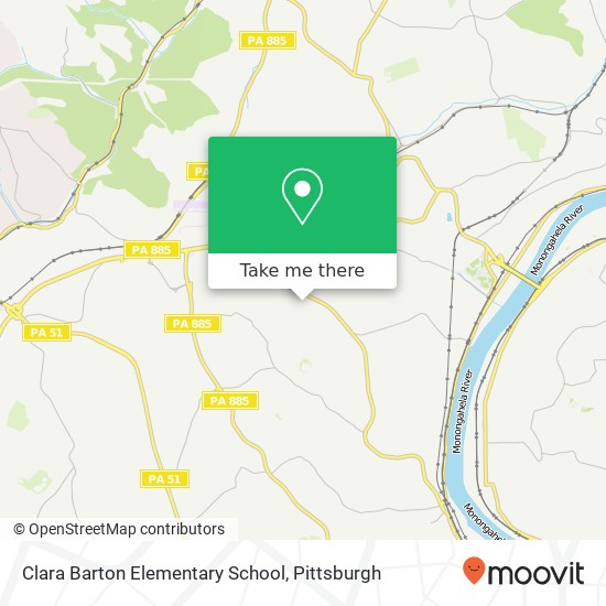 Mapa de Clara Barton Elementary School