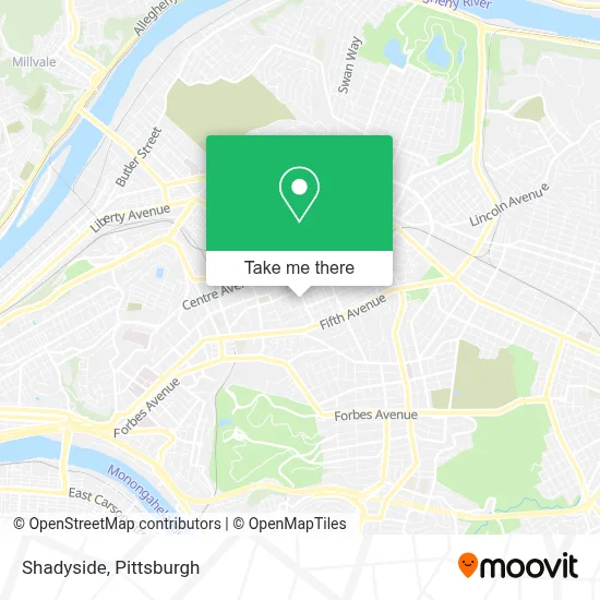 Shadyside map
