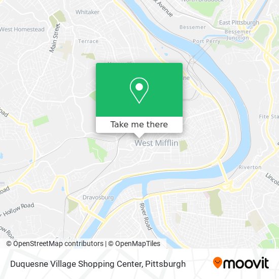 Duquesne Village Shopping Center map