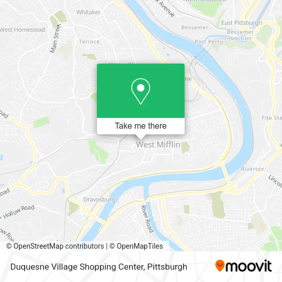 Mapa de Duquesne Village Shopping Center