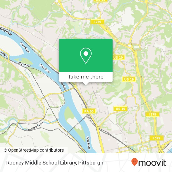 Mapa de Rooney Middle School Library