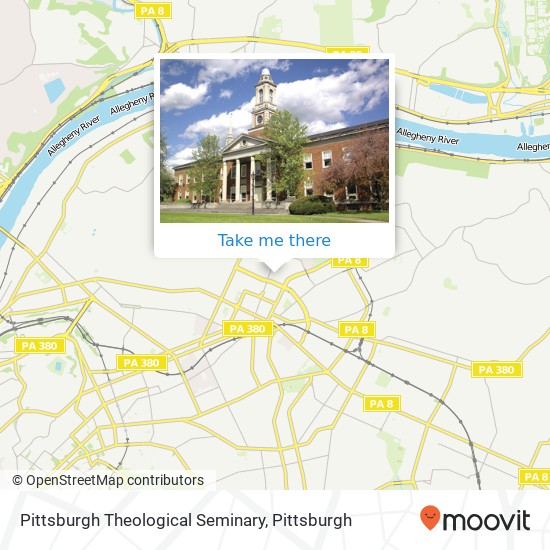 Pittsburgh Theological Seminary map