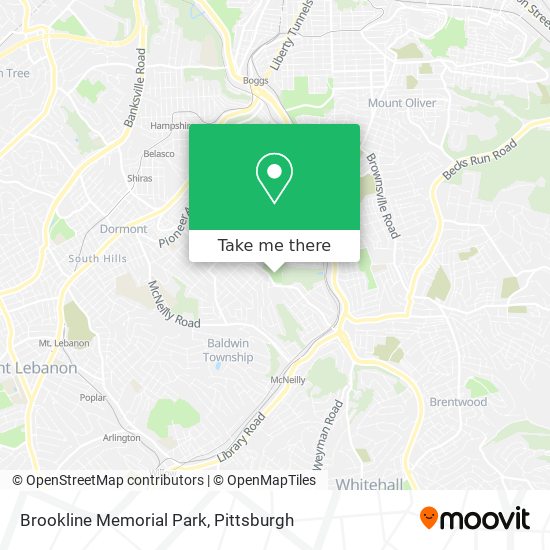 Mapa de Brookline Memorial Park