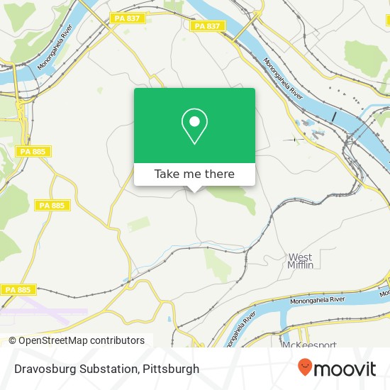 Dravosburg Substation map