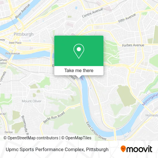 Upmc Sports Performance Complex map