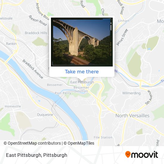 Mapa de East Pittsburgh