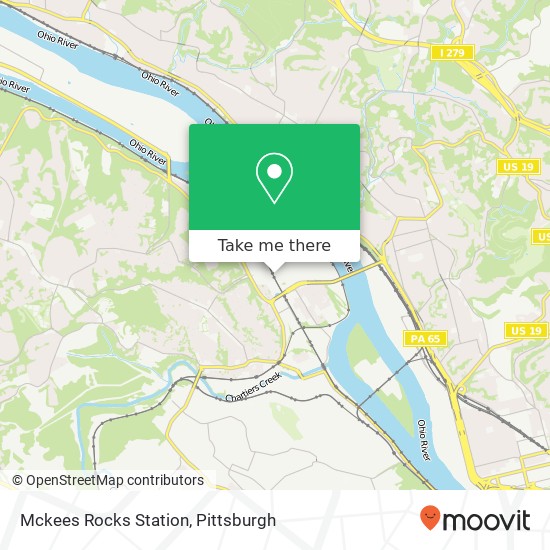 Mapa de Mckees Rocks Station