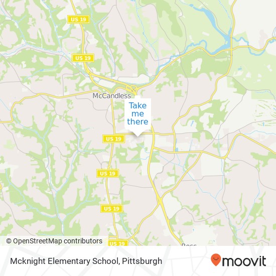 Mapa de Mcknight Elementary School