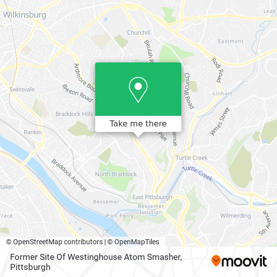 Former Site Of Westinghouse Atom Smasher map