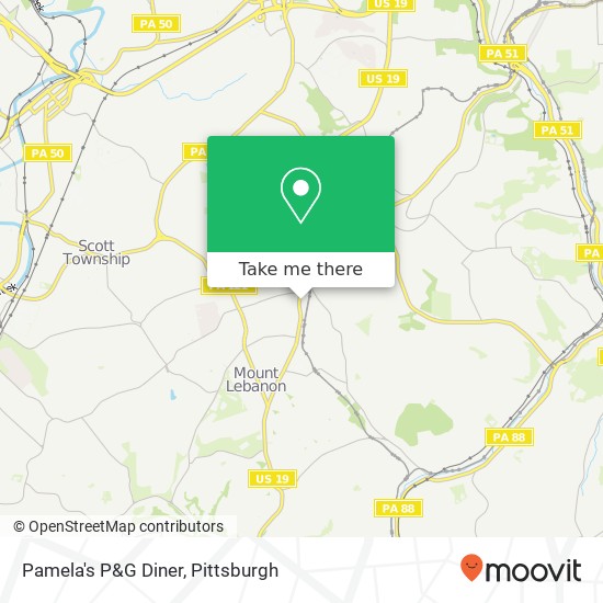 Mapa de Pamela's P&G Diner
