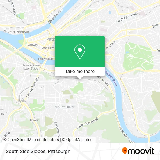 South Side Slopes map