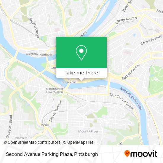 Mapa de Second Avenue Parking Plaza
