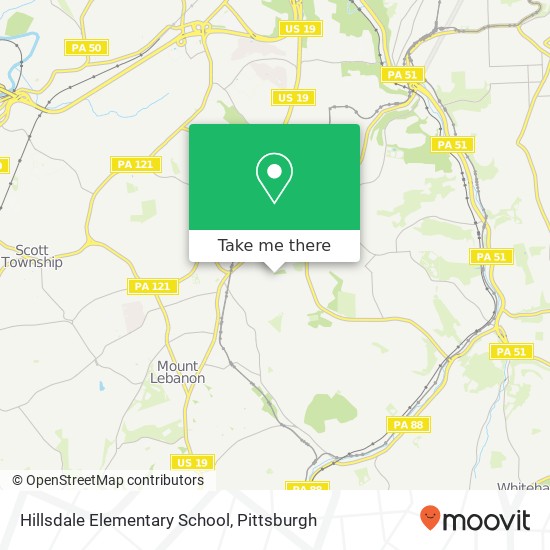 Mapa de Hillsdale Elementary School
