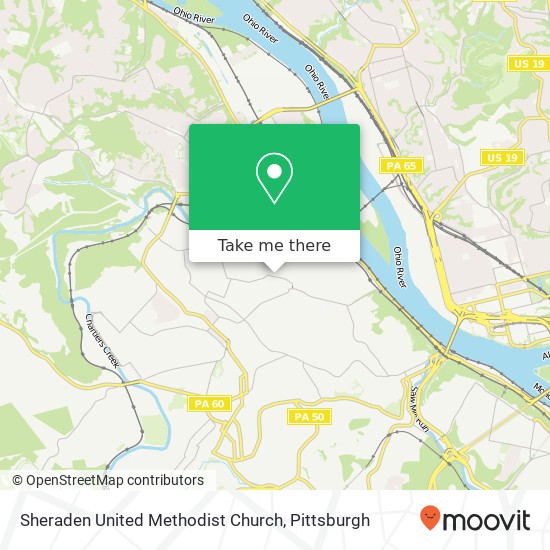 Sheraden United Methodist Church map