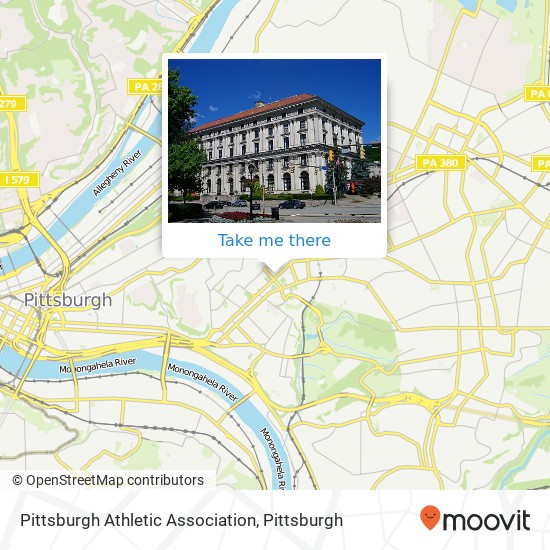 Pittsburgh Athletic Association map