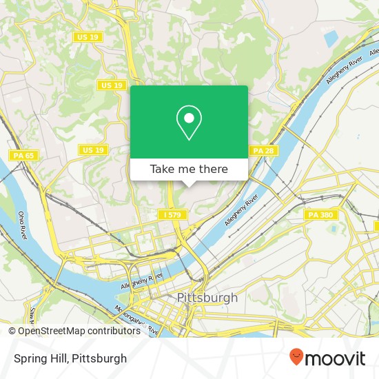 Mapa de Spring Hill