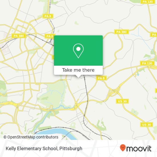 Kelly Elementary School map