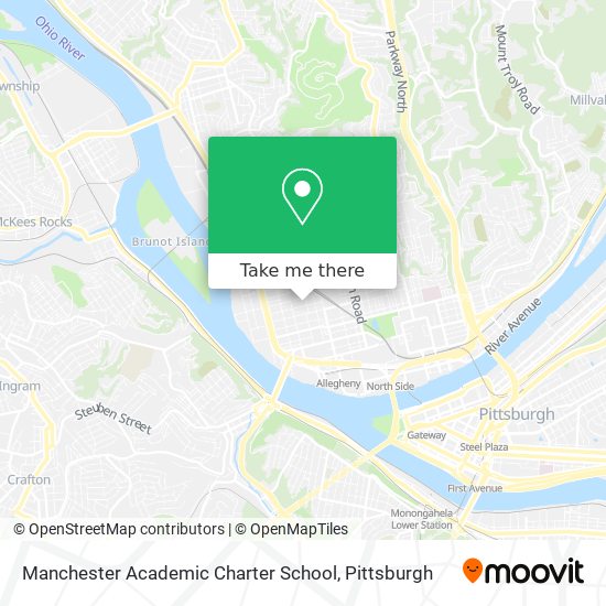 Mapa de Manchester Academic Charter School