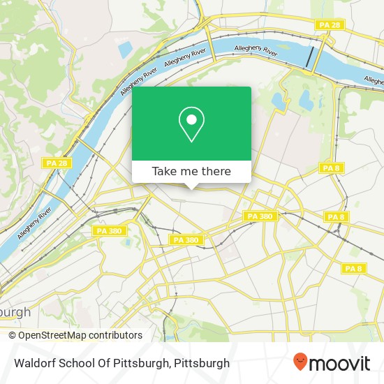 Mapa de Waldorf School Of Pittsburgh