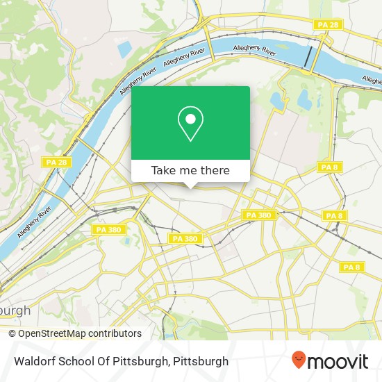 Waldorf School Of Pittsburgh map