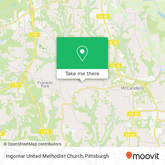 Ingomar United Methodist Church map