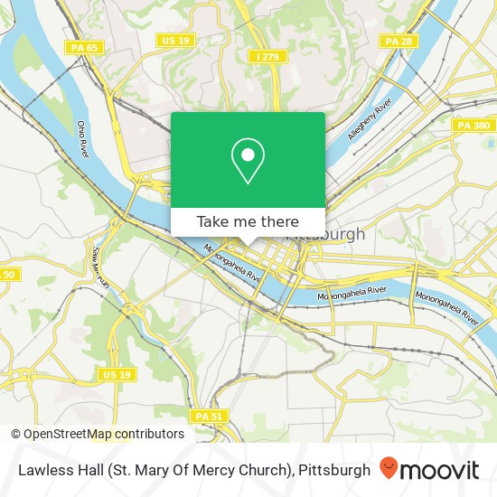 Mapa de Lawless Hall (St. Mary Of Mercy Church)